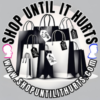 Shop Until It Hurts logo