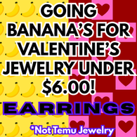 Bananas for Heart Jewelry EARRINGS