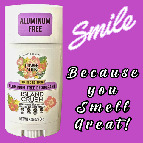 Power Stick - ISLAND CRUSH Aluminum Free Solid Deodorant *Limited Edition - VIRAL ITEM!