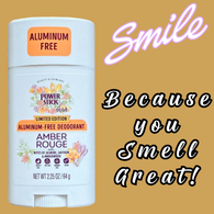 Power Stick - AMBER ROUGE Aluminum Free Solid Deodorant *Limited Edition - VIRAL ITEM!