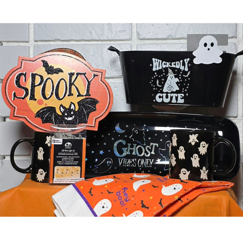 #4 Happy Halloween Set -  " ALL GHOST WELCOME HERE!  "