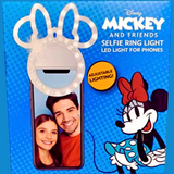Disney Minnie Mouse Clip On Selfie Ring Light for Phone- Rechargeable LED Ring Light