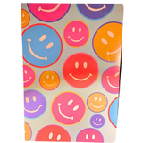 SMILE PRODUCTS: Multiple Colorful Smiley Faces Notebook with Lines