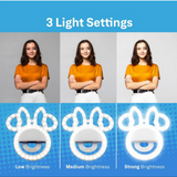 Disney Minnie Mouse Clip On Selfie Ring Light for Phone- Rechargeable LED Ring Light