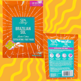Brazilian Sol - Pistachio and Caramel Scented Exfoliating Foot Mask - VIRAL ITEM!