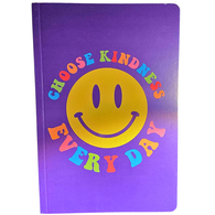 SMILE PRODUCTS: Smiley Face Notebook with Lines with "Choose Kindness Every Day"