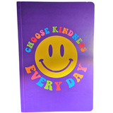 SMILE PRODUCTS: Smiley Face Notebook with Lines with "Choose Kindness Every Day"