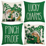 18X18 Set of 2 St. Patrick's Day Throw Pillow Covers (*No Inserts) PATRICK SETS 1C 1D