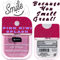 B.Pure - PINK KIWI SPLASH Moisturizing Hand Sanitizer Spray - Glittered Top - VIRAL ITEM!