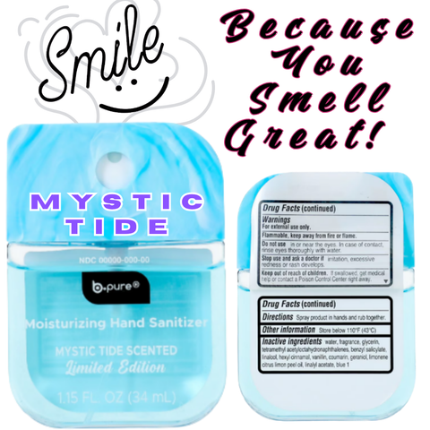 B.Pure - MYSTIC TIDE Moisturizing Hand Sanitizer Spray - Marbled Top - VIRAL ITEM!