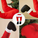 15-inch POSEABLE Plush Santa Claus Legs for Your Christmas Tree, Chimney or Wherever!