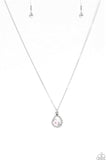 " Serene Spring Showers " Silver Metal Dainty Pink Floral Necklace Set