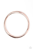 Paparazzi " Awesomely Asymmetrical " New Copper Penny Curvy Edgy Bangle Bracelet