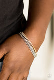 "Industrial Icon" Silver & Gold Metal Multi Chain Clasp Bracelet