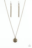 Paparazzi " Find Joy " Brass Metal "Find Joy in the Journey" Inspirational Necklace Set