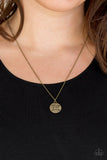 Paparazzi " Find Joy " Brass Metal "Find Joy in the Journey" Inspirational Necklace Set