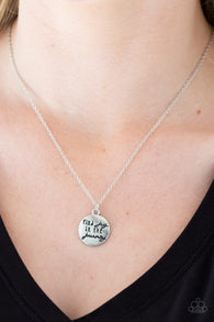 "Find Joy" Silver Metal "Find Joy in the Journey" Inspirational Necklace Set