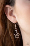 "Always Abloom" Dainty Silver Chain & Gray Pearl Open Flower Necklace Set