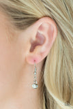 " Pretty Petite " Silver Metal Multi Layered Rhinestone Chevon Necklace Set