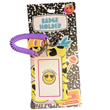 SMILE PRODUCTS: Smiley Face Badge Holder and/or Luggage Tag