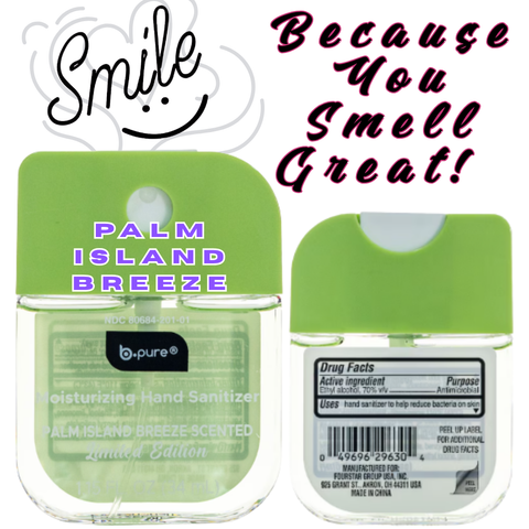B.Pure - PALM ISLAND BREEZE Moisturizing Hand Sanitizer Spray - Limited Edition VIRAL ITEM!