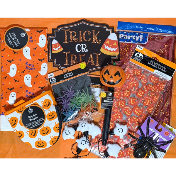 #15 Happy Halloween Set -  " PUMPKIN ORANGE TEAM VS.THE GHOST WHITE TEAM  "