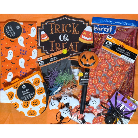 #15 Happy Halloween Set -  " PUMPKIN ORANGE TEAM VS.THE GHOST WHITE TEAM  "