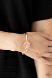 "Filigree Fiesta" Rose Gold Metal Mandala Hook and Loop Tension Bracelet