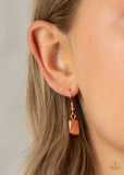 " Downtown Reflections " Copper Metal Multi Colored Layered Necklace Set