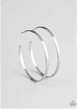 "Lean into the Curves" Silver Medal High Polished  Hoop  Earrings