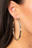 "Lean into the Curves" Silver Medal High Polished  Hoop  Earrings