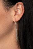 "Sparkly Spectrum" Silver Metal Pink to Brown Ombre Rhinestone Bar Necklace Set