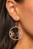 "Demurely Daisy" Rose Gold Metal Daisy Floral Flower Earrings