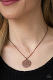 "Be Still" Copper Metal "Be Still and Know I am the Lord" Psalm 46-10 Necklace Set