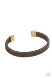 "Quit Meshing Around" Men's Brass Metal Mesh Unisex Cuff Bracelet