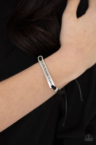 "To Live To Learn To Love" Black Suede Leather Inspirational Urban Bracelet