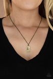 "Faith Over Fear" Brass Metal With "FAITH" Inspirational Necklace Set