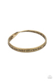 "Perfect Present" Brass Metal " JAMES 3:17 " Inspirational Bangle Bracelet