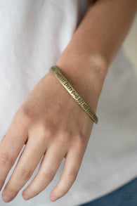 "Perfect Present" Brass Metal " JAMES 3:17 " Inspirational Bangle Bracelet