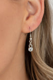 "Unfiltered Confidence" Silver Metal Clear/White Rhinestone Necklace Set