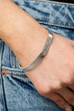 "Sweetly Named" Silver Metal with "MOTHER" & Heart Cuff Bracelet