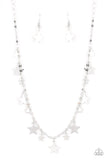 "Starry Shindig" Silver Metal Multi Star Necklace Set