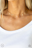 "Little Miss Americana" Gold Metal & Multi Star And Bar Choker Necklace Set