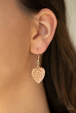 "Look into your Heart" Rose Gold Open Filigree Heart Necklace Set