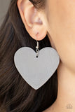 "Country Crush" Gray Soft Leather Fishhook Earrings