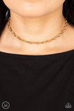 "Urban Underdog" Gold Metal Chain Dainty Classic Choker Necklace Set