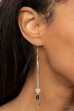 " Higher Love " Silver Metal and Multi Heart Tassel Post Earrings