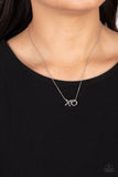 "Hugs and Kisses" Silver Metal with X and O Letter Necklace Set