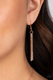 "Hugs and Kisses" Copper Metal with X and O Letter Necklace Set