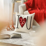 18X18 Sets of 2 Valentine's Day Throw Pillow Covers (*No Inserts) Canvas Feel Set Heart 28A or 28B